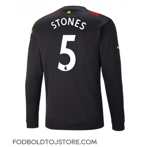Manchester City John Stones #5 Udebanetrøje 2022-23 Langærmet